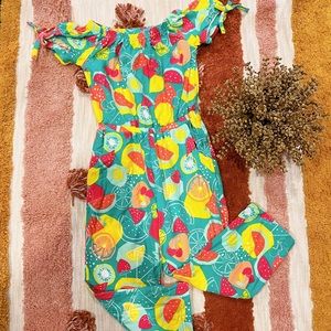 3T Girl’s Tropical Print Romper
